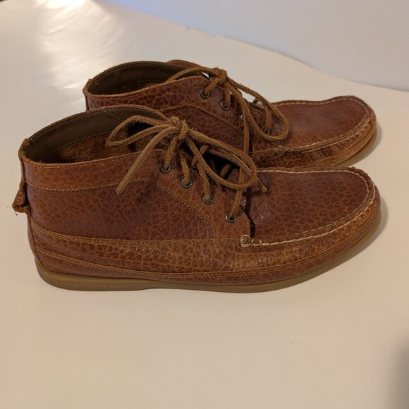Sperry Original Boat Chukka Tumbled Leather Boots Tan Boots Size 13 main image 5